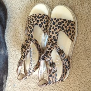 Brand new leopard Cassius sandals size 10